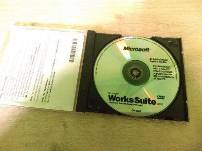 Picture of RETRO MICROSOFT WORKS SUITE 2001 DVD WITH COA