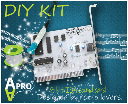 Picture of DIY KIT ADLIB COMPATIBLE 8 BIT ISA SOUND CARD FOR RETRO COMPUTERS