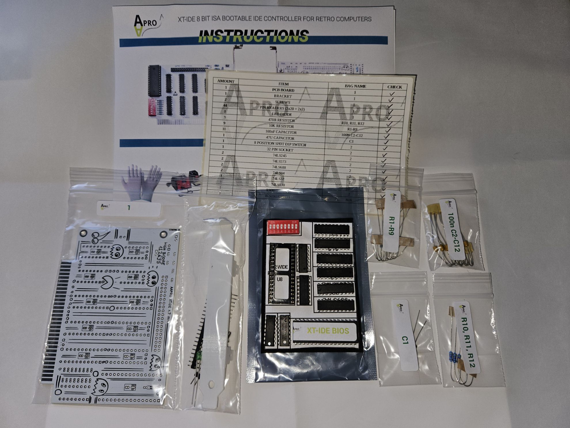 AAPRO Your IT Land computer parts. DIY KIT XT-IDE ATA CF 8 BIT ISA CARD ...