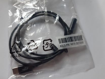 Picture of NOS GENUINE ASUS USB TYPE C TO 3.5MM AUX CABLE 14014-00130000 FOR ASUS ROG STRIX MOTHERBOARDS