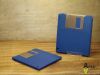 Picture of  A&A UNIQUE - GEEKY TECHY SET OF 4 BLUE FLOPPY DISK COASTERS