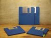 Picture of  A&A UNIQUE - GEEKY TECHY SET OF 4 BLUE FLOPPY DISK COASTERS