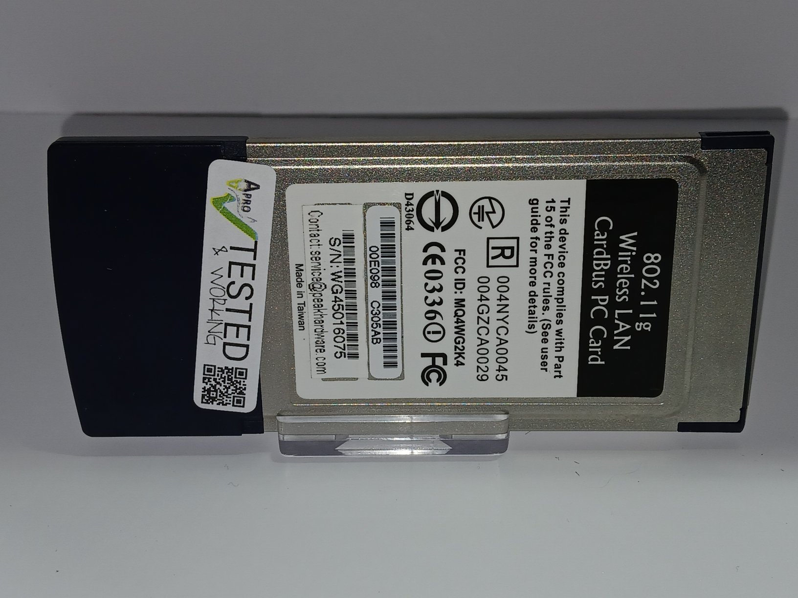 AAPRO Your IT Land computer parts. PEAK WG2400 BG WIFI PCMCIA CARDBUS ...