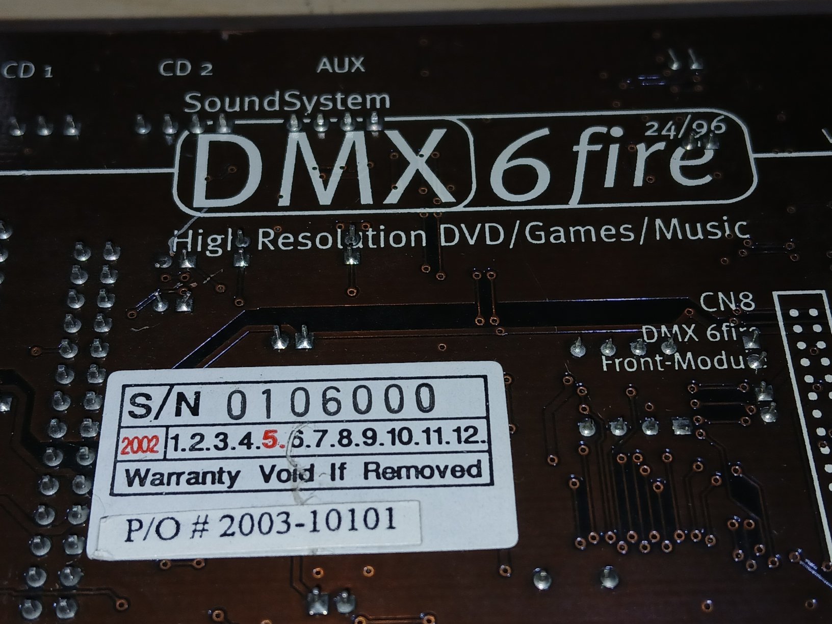 AAPRO Your IT Land computer parts. RETRO TERRATEC DMX 6FIRE 24/96 PCI ...
