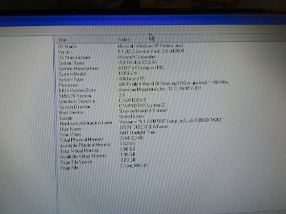 Picture of ASUS EEEPC 1015PEM NETBOOK 120GB SSD ON WINDOWS XP PRO SP3 32BIT