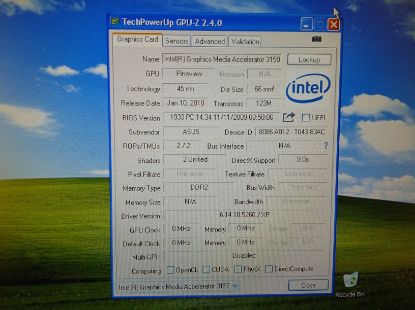 Picture of ASUS EEEPC 1015PEM NETBOOK 120GB SSD ON WINDOWS XP PRO SP3 32BIT