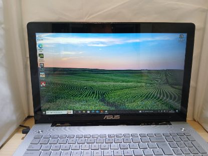 Picture of ASUS N550JV LAPTOP LCD SCREEN ASSEMBLY WITH HINGES