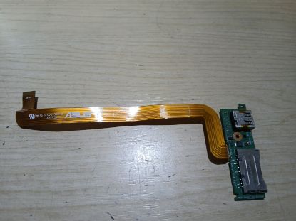 Picture of ASUS N550JV LAPTOP SD READER BOARD WITH FLEX CABLE 69N0P9G10D00 N550JV_USB_FPC