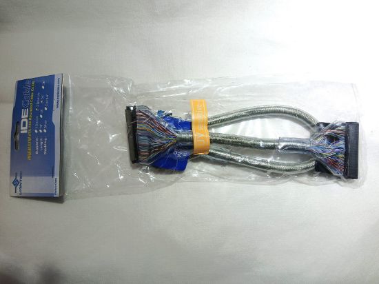 Picture of NOS PREMIUM IDE CABLE ROUNDED ATA 133 FOR 2 DEVICES 24 INCH LONG