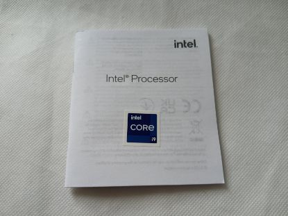 Picture of NOS GENUINE BLUE INTEL CORE i9 STICKER WITH BOOKLET