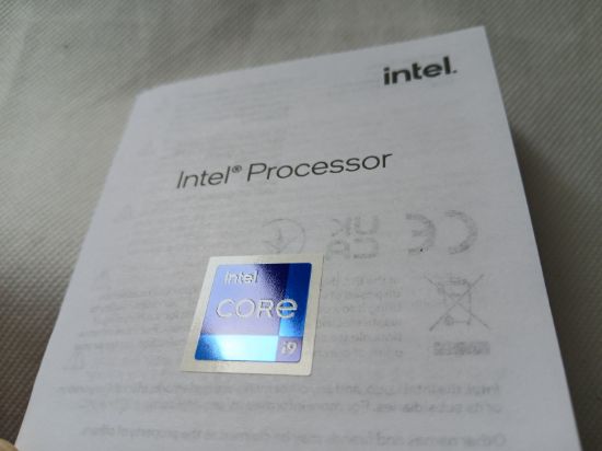 Picture of NOS GENUINE BLUE INTEL CORE i9 STICKER WITH BOOKLET