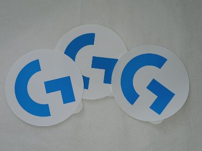 Picture of NOS GENUINE LOGITECH G VINYL 9CM 90MM ROUND STICKER - UK SELLER