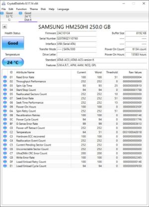 Picture of 250GB SATA 2.5" 2.5 INCH HARD DRIVE HDD WORKING NO BADS MIX BRANDS