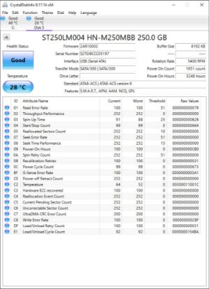 Picture of 250GB SATA 2.5" 2.5 INCH HARD DRIVE HDD WORKING NO BADS MIX BRANDS