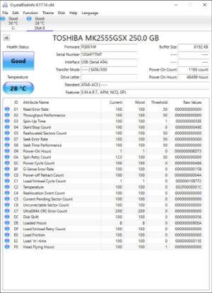 Picture of 250GB SATA 2.5" 2.5 INCH HARD DRIVE HDD WORKING NO BADS MIX BRANDS