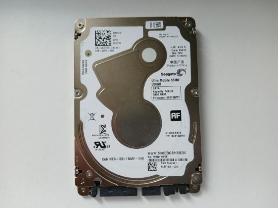 Picture of SEAGATE ST500LX012 500GB Ultra Mobile SSHD 8GB NAND Flash 5mm 2.5" SATA HDD
