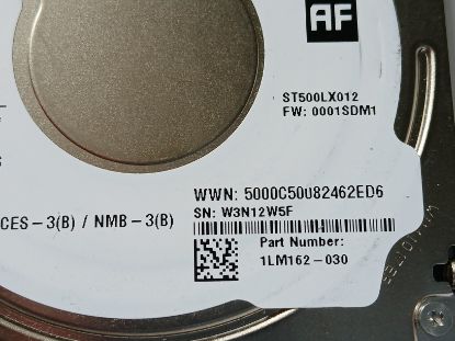 Picture of SEAGATE ST500LX012 500GB Ultra Mobile SSHD 8GB NAND Flash 5mm 2.5" SATA HDD