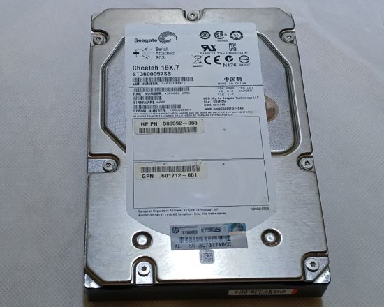 Picture of SAS 600GB 3.5" 15k RPM SEAGATE ST3600057SS 3.5 INCH HARD DRIVE HDD 
