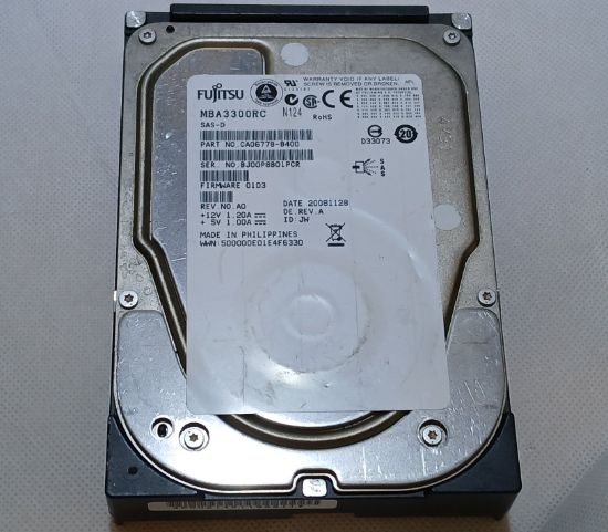 Picture of SAS 300GB 3.5" 15k RPM FUJITSU MBA3300RC 3.5 INCH HARD DRIVE HDD 