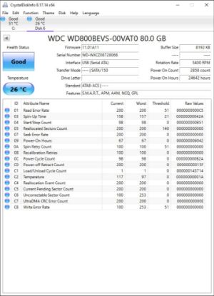 Picture of 80GB SATA 2.5" 2.5 INCH 9.5MM HARD DRIVE HDD WORKING NO BADS