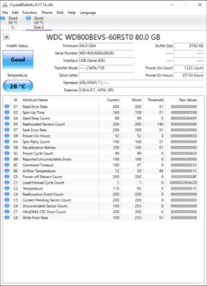 Picture of 80GB SATA 2.5" 2.5 INCH 9.5MM HARD DRIVE HDD WORKING NO BADS