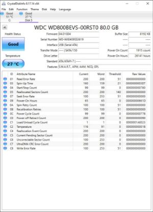 Picture of 80GB SATA 2.5" 2.5 INCH 9.5MM HARD DRIVE HDD WORKING NO BADS
