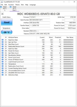 Picture of 80GB SATA 2.5" 2.5 INCH 9.5MM HARD DRIVE HDD WORKING NO BADS