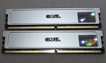 Picture of GeIL GX21GB5300LDC 1GB (2×512MB) DDR2-667 Memory Kit