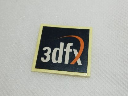 Picture of BLACK 3DFX PC RETRO STICKER BADGE HAND FINISHED MATTE