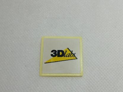 Picture of WHITE 3Dlabs PC RETRO STICKER BADGE HAND FINISHED MATTE
