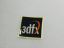 Picture of BLACK 3DFX PC RETRO STICKER BADGE HAND FINISHED GLOSS