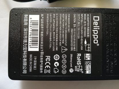 Picture of 19V 6.32A 120W 5.5mm x 2.5mm DELIPPO CHARGER ADAPTER NOS