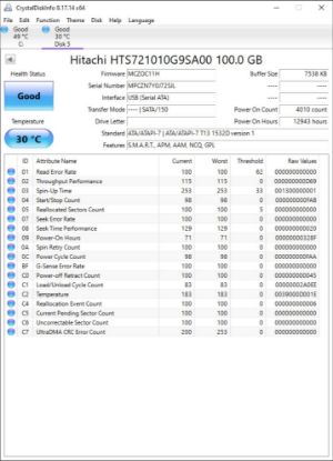 Picture of 100GB SATA 2.5" 2.5 INCH 9.5MM HARD DRIVE HDD WORKING NO BADS