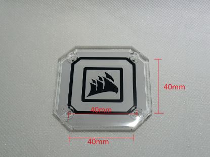 Picture of CORSAIR ICUE H100I H115I H150I ELITE CAPELLIX BLOCK COVER PLATE PUMP CAP WHITE