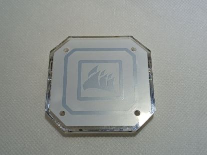 Picture of CORSAIR ICUE H100I H115I H150I ELITE CAPELLIX BLOCK COVER PLATE PUMP CAP WHITE