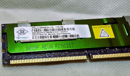 Picture of ECC REG 8GB NANYA NT8GC72B4NB1NJ-CG DDR3 PC3-10600R 2R4 SERVER MEMORY 
