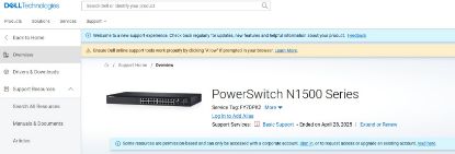 Picture of DELL NETWORKING 1548P POE+ GIGABIT 48 PORT SWITCH 4xSFP+ 10Gbit MANAGED L2