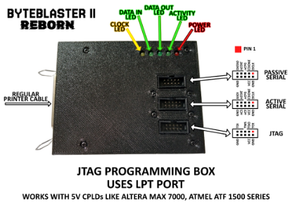 Picture of BYTEBLASTER II REBORN Legacy Altera & Atmel CPLD/FPGA Programmer by AAPRO