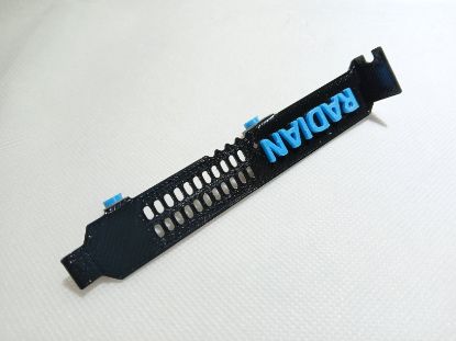 Picture of BLACK PETG HIGH PROFILE BRACKET FOR RADIAN RMS-200 RMS-300 CARD
