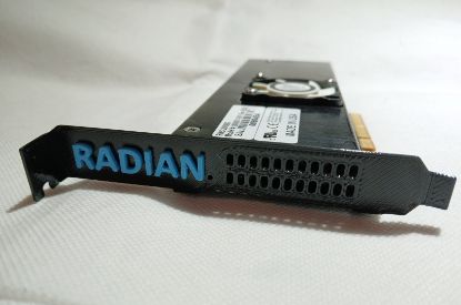 Picture of BLACK PETG HIGH PROFILE BRACKET FOR RADIAN RMS-200 RMS-300 CARD