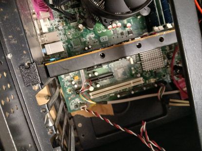 Picture of BLACK PETG HIGH PROFILE BRACKET FOR RADIAN RMS-200 RMS-300 CARD - NO TEXT