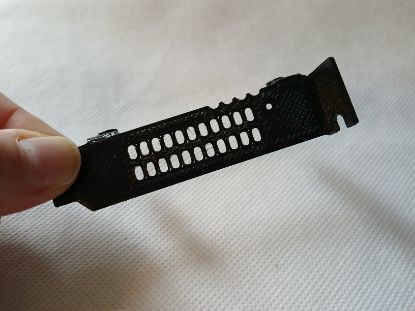 Picture of BLACK PETG LOW PROFILE BRACKET FOR RADIAN RMS-200 RMS-300 CARD