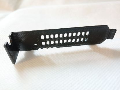 Picture of BLACK PETG LOW PROFILE BRACKET FOR RADIAN RMS-200 RMS-300 CARD