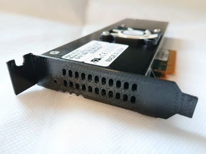 Picture of BLACK PETG LOW PROFILE BRACKET FOR RADIAN RMS-200 RMS-300 CARD