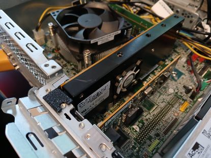 Picture of BLACK PETG LOW PROFILE BRACKET FOR RADIAN RMS-200 RMS-300 CARD