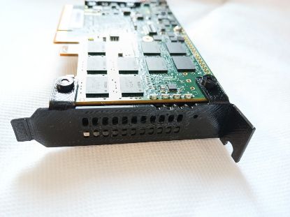 Picture of BLACK PETG LOW PROFILE BRACKET FOR RADIAN RMS-200 RMS-300 CARD