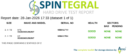 Picture of SAS 2.4TB 2.5" 10k RPM 12gbps HP EG002400JWJNT 2.5 INCH HARD DRIVE HDD