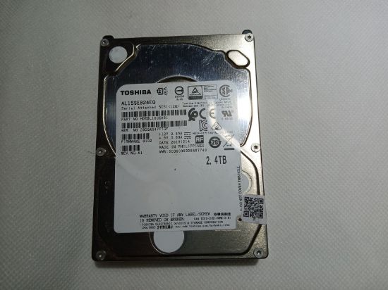 Picture of SAS 2.4TB 2.5" 10k RPM 12gbps TOSHIBA AL15SEB24EQ 2.5 INCH HARD DRIVE HDD