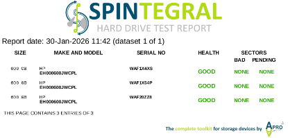 Picture of SAS 600GB 2.5" 15k RPM 12gbps HP EH000600JWCPL 2.5 INCH HARD DRIVE HDD