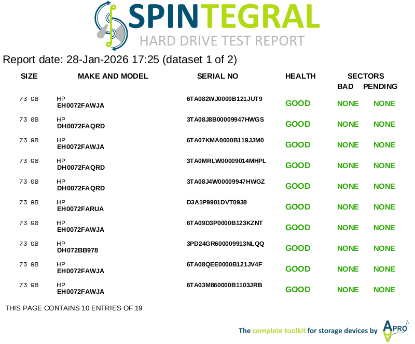 Picture of SAS 72GB 2.5" 15k RPM 2.5 INCH HARD DRIVE HDD